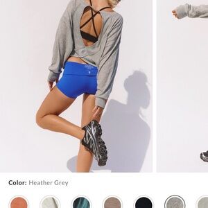 FP Movement by Free People Heather Grey Long Sleeve Top